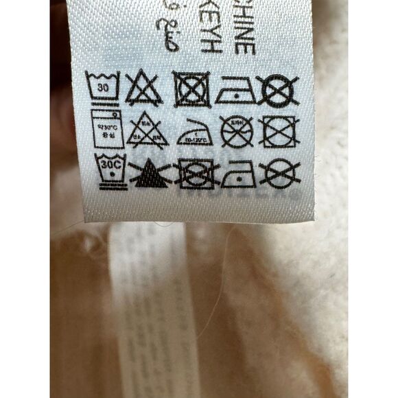 ZARA Ribbed Turtleneck Wool/Alpaca Blend Oversized Sweater, Pink, Sz M - Picture 9 of 10